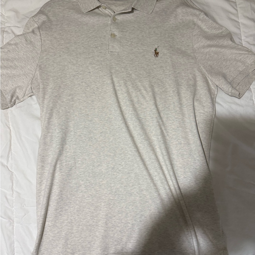 Ralph Lauren Men's Light Gray Polo Shirt